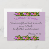 Vrouw Briefkaart (Voorkant / Achterkant)