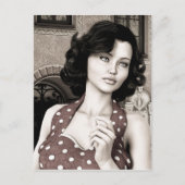  vrouw briefkaart (Voorkant)