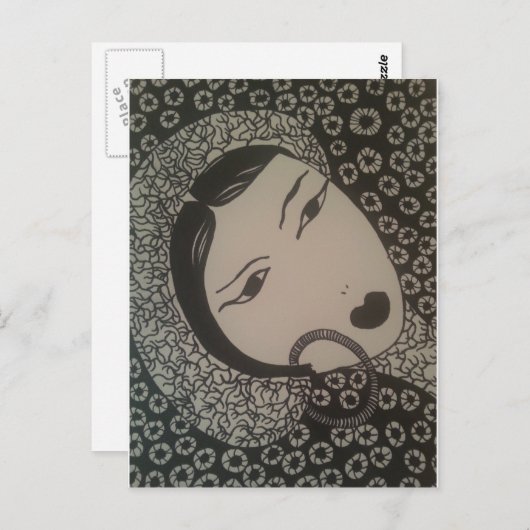 Vrouw Briefkaart (Voorkant / Achterkant)