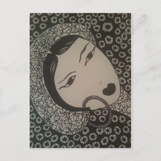 Vrouw Briefkaart (Voorkant)