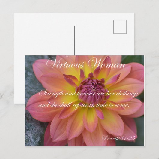 Vrouw Briefkaart (Voorkant / Achterkant)