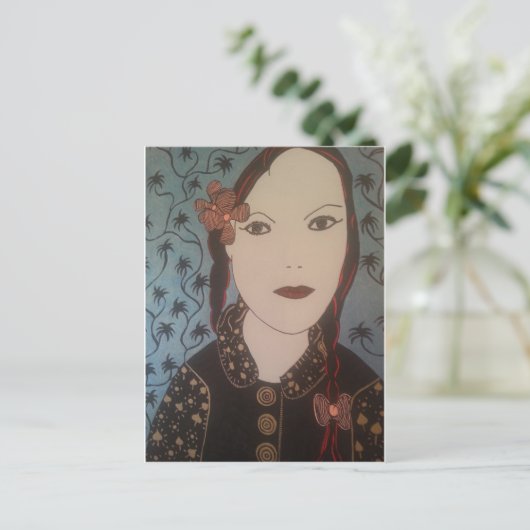 Vrouw Briefkaart (Staand voorkant)