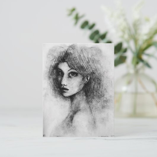 Vrouw Briefkaart (Staand voorkant)