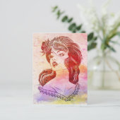 Vrouw Briefkaart (Staand voorkant)