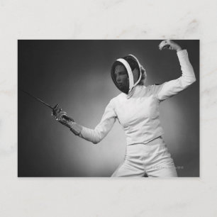 Vrouw Briefkaart