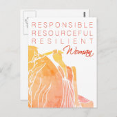 VROUW BRIEFKAART (Voorkant / Achterkant)