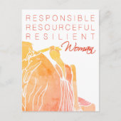 VROUW BRIEFKAART (Voorkant)