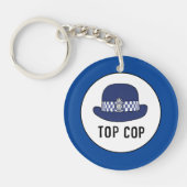Vrouw Britse politieagent of WPC Key Ring Sleutelhanger (Voorkant)