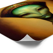 Vrouw buitenaards portret poster (Hoek)