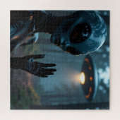 Vrouw buitenaardse wezens en UFO’s Legpuzzel (Horizontaal)