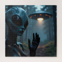 Vrouw buitenaardse wezens en UFO’s
