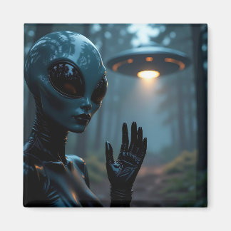 Vrouw buitenaardse wezens en UFO’s Magneet