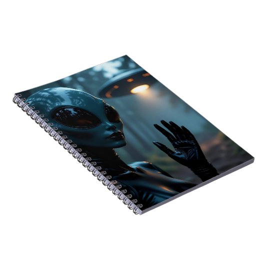Vrouw buitenaardse wezens en UFO’s Notitieboek (Rechterzijde)