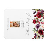 Vrouw Burgundy Celebration of Life Keepomwille Mag Magneet (Horizontaal)