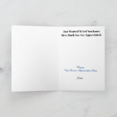 Vrouw buschauffeur Dank u kaart (Binnen)