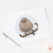 Vrouw Bushtit in de perenboom Ronde Sticker (Envelop)