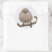 Vrouw Bushtit in de perenboom Ronde Sticker (Tas)