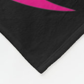 Vrouw Butterfly Support Squad Breast Cancer Warrio Fleece Deken (Hoek)