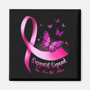 Vrouw Butterfly Support Squad Breast Cancer Warrio Magneet