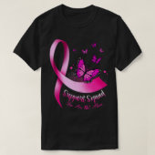 Vrouw Butterfly Support Squad Breast Cancer Warrio T-shirt (Design voorkant)