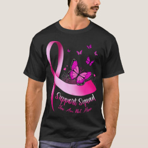 Vrouw Butterfly Support Squad Breast Cancer Warrio T-shirt