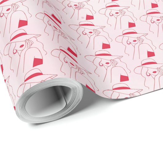 Vrouw Cadeaupapier (Rol Hoek)