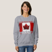 Vrouw Canada Sweatshirt Personaliseer Canada Shirt (Voorkant volledig)