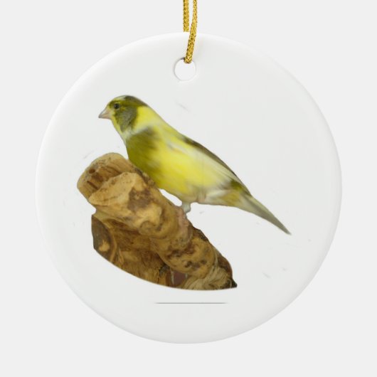Vrouw canary keramisch ornament (Voorkant)