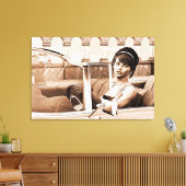  vrouw canvas afdruk (Insitu (Woonkamer))