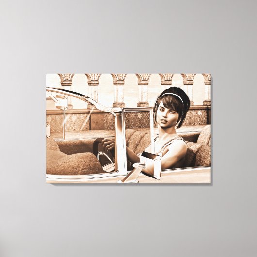  vrouw canvas afdruk (Voorkant)
