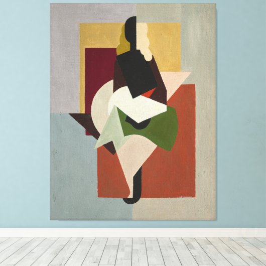 Vrouw Canvas Afdruk (Insitu (Houten vloer))