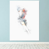 Vrouw Canvas Afdruk (Insitu (Houten vloer))