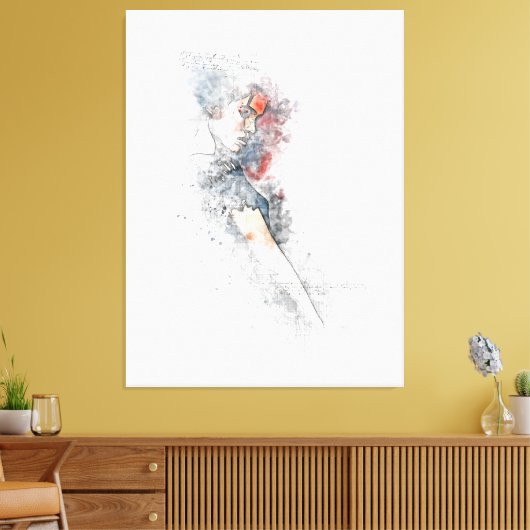 Vrouw Canvas Afdruk (Insitu (Woonkamer))