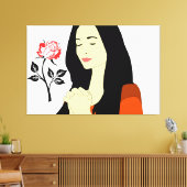 Vrouw Canvas Afdruk (Insitu (Woonkamer))
