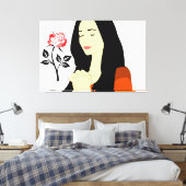 Vrouw Canvas Afdruk (Insitu (Slaapkamer))