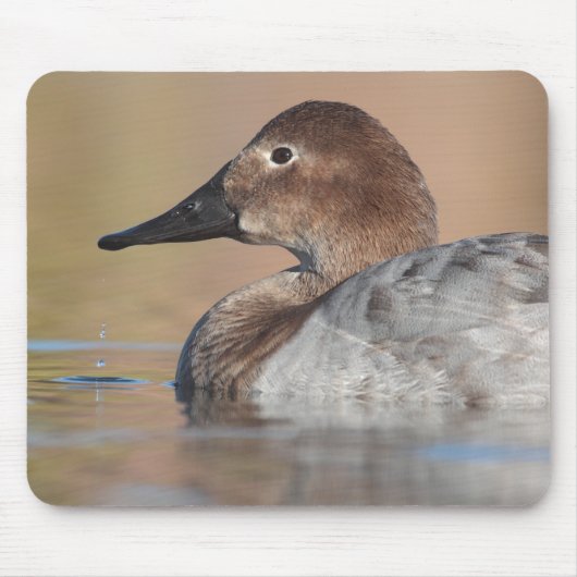 Vrouw Canvasback duck Profile Muismat (Voorkant)