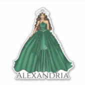 Vrouw Capricorn Goddess - Aangepaste naam Sticker (Voorkant)