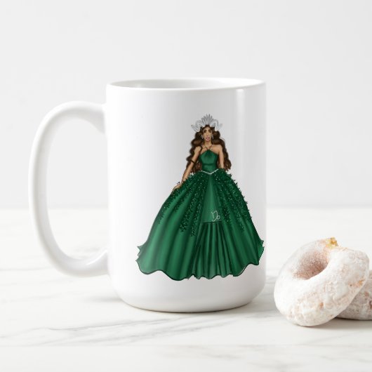 Vrouw Capricorn Goddess aangepaste tekst Koffiemok (Met donut)