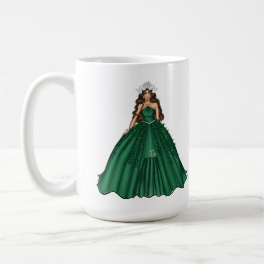 Vrouw Capricorn Goddess aangepaste tekst Koffiemok (Links)