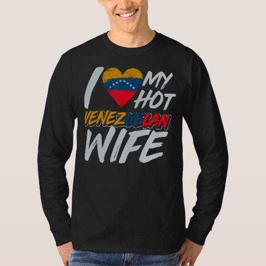 Vrouw Caracas Pride Venezolaanse echtgenoot Venezu T-shirt (Voorkant)