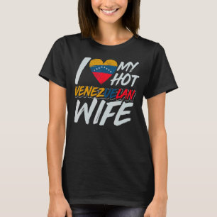Vrouw Caracas Pride Venezolaanse echtgenoot Venezu T-shirt