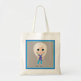 Vrouw cartoon Canvas tas
