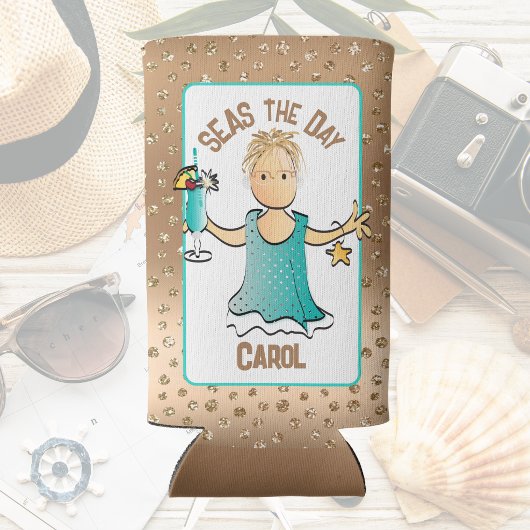 Vrouw Cartoon Grappig Gezegde Schattige Fun Cruise Seltzer Blikjeskoeler