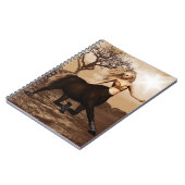 Vrouw Center-laptop Notitieboek (Linkerzijde)