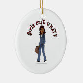 Vrouw CEO van Business Suit Keramisch Ornament (Rechts)