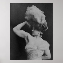  vrouw Charmion Flexing - 1897 Poster