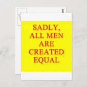 vrouw chauvinistisch varken briefkaart (Voorkant / Achterkant)