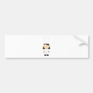 Vrouw Chef Bumpersticker