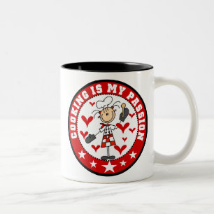 Vrouw Chef Cooking Passion Mok