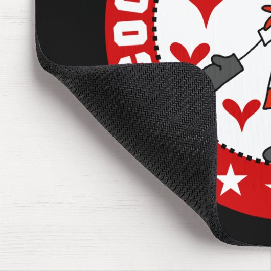 Vrouw Chef Cooking Passion Mousepad Muismat (Hoek)